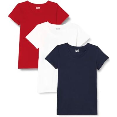 berydale Damen Bd157 T-Shirt, Weiß, Blau, Rot, XS berydale Damen Bd157 T-Shirt, Weiß, Blau, Rot, XS