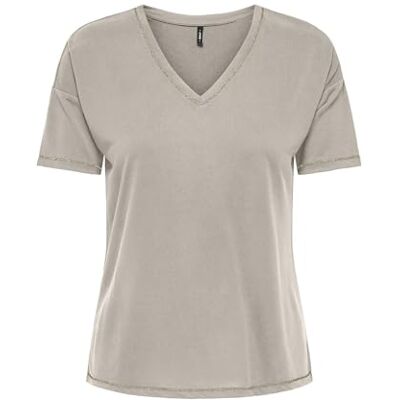 ONLY Onlfree Life S/S Stitch V-Neck Top JRS ONLY Onlfree Life S/S Stitch V-Neck Top JRS