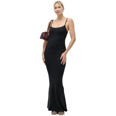 LeGer by Lena Gercke LeGer Corin Dress Maxikleid Damen aus Rippstrick körpernahe Passform Kleid mit Spaghettiträgern Mode für Damen by Lena Gercke Gr. 34-44 LeGer by Lena Gercke LeGer Corin Dress Maxikleid Damen aus Rippstrick körpernahe Passform Kleid mit Spaghettiträgern Mode für Damen by Lena Gercke Gr. 34-44