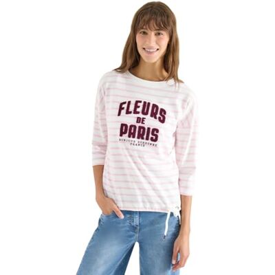 Cecil 3/4-Arm Shirt mit Wording Artwork Cecil 3/4-Arm Shirt mit Wording Artwork