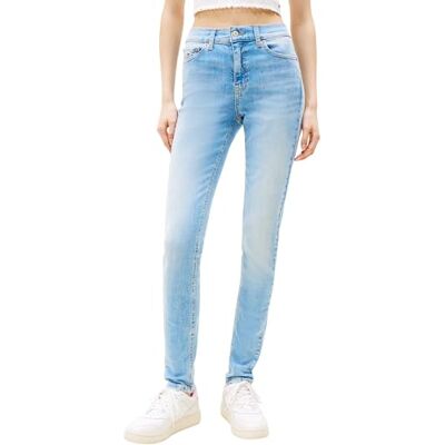 Tommy Jeans Damen Nora Mr Skny Bi0214 Dw0dw20651 Skinny, Denim (Denim Light), 30W / 34L EU Tommy Jeans Damen Nora Mr Skny Bi0214 Dw0dw20651 Skinny, Denim (Denim Light), 30W / 34L EU