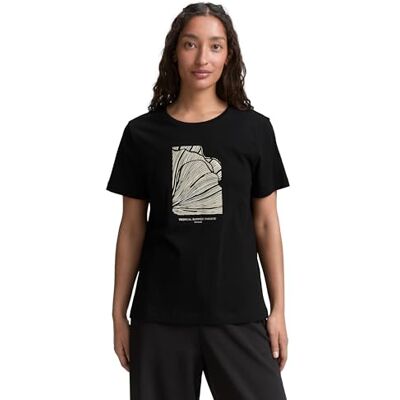 TOM TAILOR Damen 1045534 T-Shirt, 29999 Black, M EU TOM TAILOR Damen 1045534 T-Shirt, 29999 Black, M EU