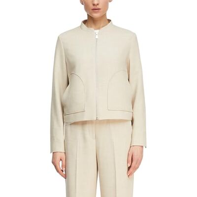 Comma Strukturierte Jacke mit aufgesetzten Taschen Comma Strukturierte Jacke mit aufgesetzten Taschen