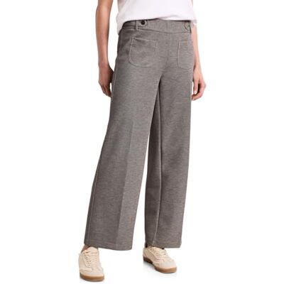 Street One Wide Leg Hose mit Knopfdetails Espresso Brown 40 Street One Wide Leg Hose mit Knopfdetails Espresso Brown 40