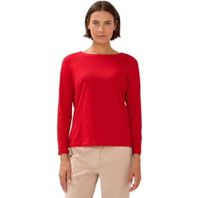 Cecil Basic Langarmshirt Fiery red M Cecil Basic Langarmshirt Fiery red M