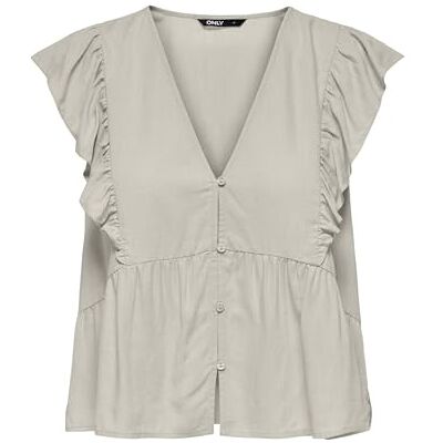 ONLY Onlrian Flonce S/S Top WVN ONLY Onlrian Flonce S/S Top WVN