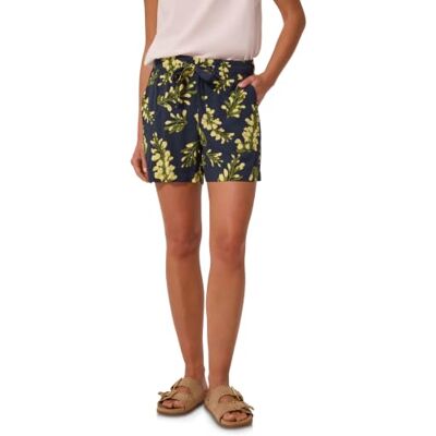 Street One Studio Mid Waist Shorts mit floralem Print Maritime Blue 40 Street One Studio Mid Waist Shorts mit floralem Print Maritime Blue 40
