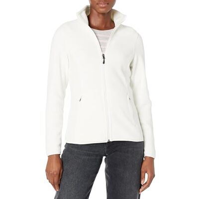 Amazon Essentials Damen-Fleecejacke, Klassische Passform, Durchgehender Reißverschluss, Fleecejacke (erhältlich in Übergröße), Elfenbein, Größe M Amazon Essentials Damen-Fleecejacke, Klassische Passform, Durchgehender Reißverschluss, Fleecejacke (erhältlich in Übergröße), Elfenbein, Größe M