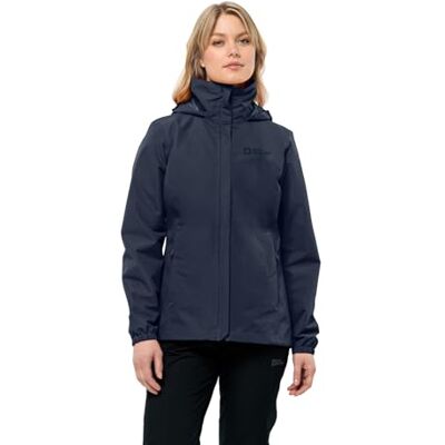 Jack Wolfskin Damen Stormy Point 2l Jkt W, Night Blue, M EU Jack Wolfskin Damen Stormy Point 2l Jkt W, Night Blue, M EU