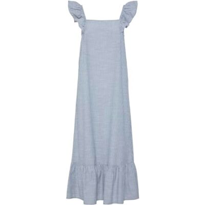 PIECES PCAPIA SL Square Neck Ankle Dress MM PIECES PCAPIA SL Square Neck Ankle Dress MM