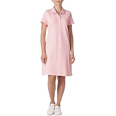 Nautica Damen Einfaches Klassisches Polokleid aus Stretch-Baumwolle mit Kurzen Ärmeln Lässiges Kleid, Aloha Pink, Mittel Nautica Damen Einfaches Klassisches Polokleid aus Stretch-Baumwolle mit Kurzen Ärmeln Lässiges Kleid, Aloha Pink, Mittel