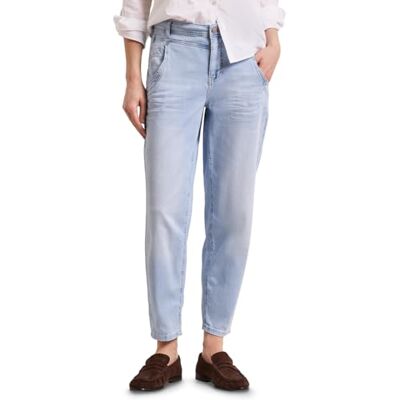 Street One High Waist Barrel Leg Jeans im Loose Fit Ultra Bleached Wash 25 Street One High Waist Barrel Leg Jeans im Loose Fit Ultra Bleached Wash 25