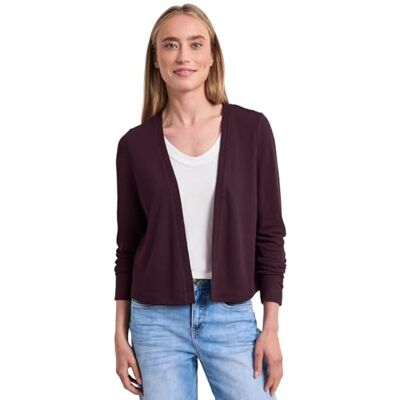 Street One Langarm Jacke in offener Passform Rustic Rouge 38 Street One Langarm Jacke in offener Passform Rustic Rouge 38