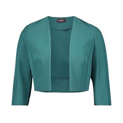 Vera Mont Damen Bolero-Jacke mit Kellerfalten 48, Dark Emerald Vera Mont Damen Bolero-Jacke mit Kellerfalten 48, Dark Emerald