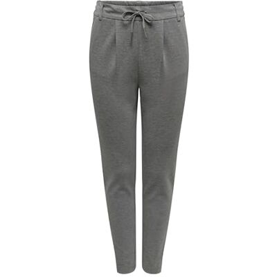 ONLY Damen Onlpoptrash Life Easy Col Pant PNT Noos Regular Fit Hose Mit Kordelzugverschluss Für Lounge Und Freizeit, Medium Grey Melange,XS ONLY Damen Onlpoptrash Life Easy Col Pant PNT Noos Regular Fit Hose Mit Kordelzugverschluss Für Lounge Und Freizeit, Medium Grey Melange,XS