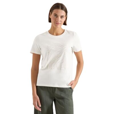 Cecil T-Shirt mit Rundhals und Folienprint Vanilla White XS Cecil T-Shirt mit Rundhals und Folienprint Vanilla White XS
