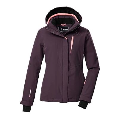Killtec Damen Skijacke/Funktionsjacke mit abzippbarer Kapuze und Schneefang KSW 25 WMN SKI JCKT, pflaume, 42, 43411-000 Killtec Damen Skijacke/Funktionsjacke mit abzippbarer Kapuze und Schneefang KSW 25 WMN SKI JCKT, pflaume, 42, 43411-000