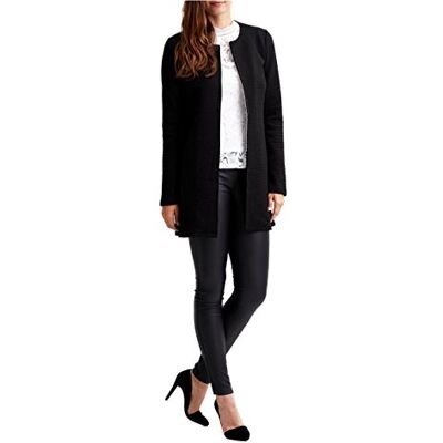 Izola Vila Clothes Damen VINAJA New Long JKT Blazer, Schwarz (Black), 40 (Herstellergröße: L) Izola Vila Clothes Damen VINAJA New Long JKT Blazer, Schwarz (Black), 40 (Herstellergröße: L)