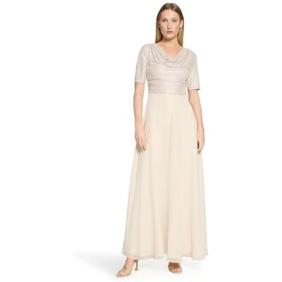 Vera Mont Damen 0388/4825 Formales Abendkleid, Patch Cream/Cream, 40 Vera Mont Damen 0388/4825 Formales Abendkleid, Patch Cream/Cream, 40