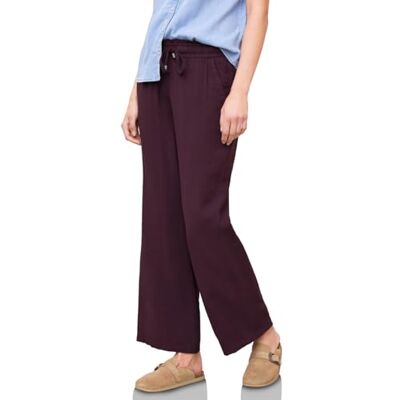 Street One Studio Mid Waist Wide Leg Hose mit Struktur Very Berry 44 Street One Studio Mid Waist Wide Leg Hose mit Struktur Very Berry 44