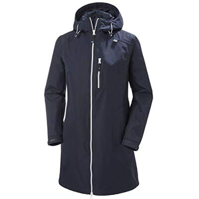 Hansen Damen W Long Belfast Jacke, Marineblau, M Hansen Damen W Long Belfast Jacke, Marineblau, M