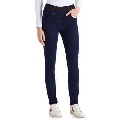 Cecil Jeans mit Elastikbund Blue Black Used wash 34 Cecil Jeans mit Elastikbund Blue Black Used wash 34