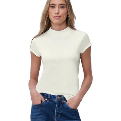 Street One Basic T-Shirt mit Turtle Neck Street One Basic T-Shirt mit Turtle Neck