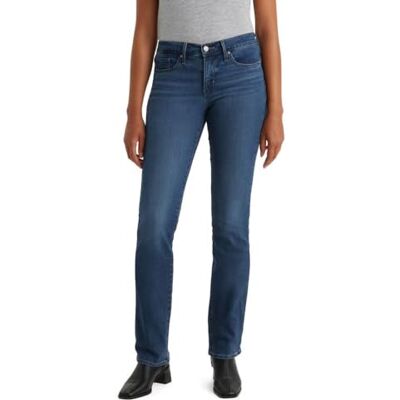 Levi's Damen Jeanshose 314 Shaping mit Stretch-Anteil, Straight Fit, Blau (Lapis Bare), W25/L30 Levi's Damen Jeanshose 314 Shaping mit Stretch-Anteil, Straight Fit, Blau (Lapis Bare), W25/L30