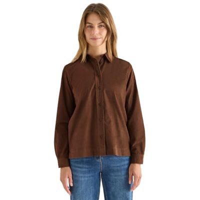 Cecil Cord Hemdbluse Mocha Caramel S Cecil Cord Hemdbluse Mocha Caramel S