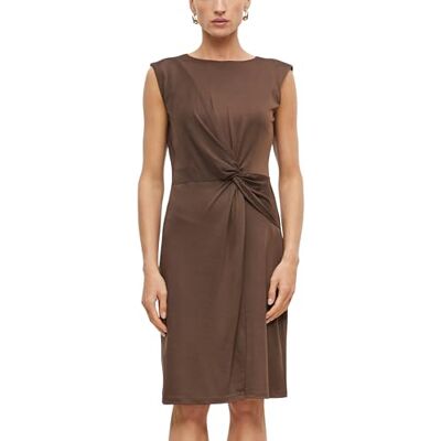 s.Oliver BLACK LABEL s.Oliver Damen Kleid – Regular Fit, Jersey, Wickel-Optik mit Ziernaht und Knoten s.Oliver BLACK LABEL s.Oliver Damen Kleid – Regular Fit, Jersey, Wickel-Optik mit Ziernaht und Knoten