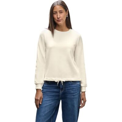 Street One Sweatshirt mit Rippdetail Soft beige 44 Street One Sweatshirt mit Rippdetail Soft beige 44