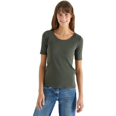 Cecil Basic T-Shirt mit Rundhals in Unifarbe Cecil Basic T-Shirt mit Rundhals in Unifarbe