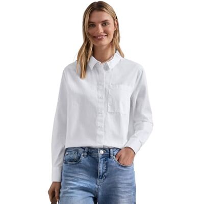 Street One Langarm Bluse mit Hemdkragen aus Twill Street One Langarm Bluse mit Hemdkragen aus Twill