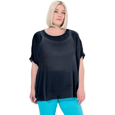 Ulla Popken , Damen, große Größen, Chiffonbluse Ulla Popken , Damen, große Größen, Chiffonbluse