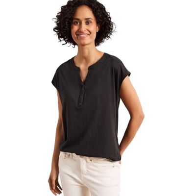 Street One Dropped Shoulder Shirt mit Split Neck Street One Dropped Shoulder Shirt mit Split Neck