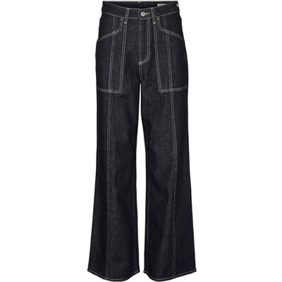 VERO MODA Female Weit geschnitten VMKATHY Super High Rise Weiter Beinschnitt Jeans VERO MODA Female Weit geschnitten VMKATHY Super High Rise Weiter Beinschnitt Jeans