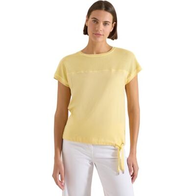 Cecil T-Shirt mit Boatneck und Mesh-Einsatz Cecil T-Shirt mit Boatneck und Mesh-Einsatz