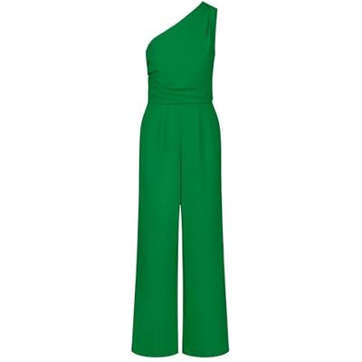 Apart Damen One-Shoulder-Overall, eleganter Overall mit weitem Bein, stilvolles Abendoutfit, formelle Partykleidung, ärmelloser Hosenanzug mit Taschen, Sommer langer Playsuit Apart Damen One-Shoulder-Overall, eleganter Overall mit weitem Bein, stilvolles Abendoutfit, formelle Partykleidung, ärmelloser Hosenanzug mit Taschen, Sommer langer Playsuit