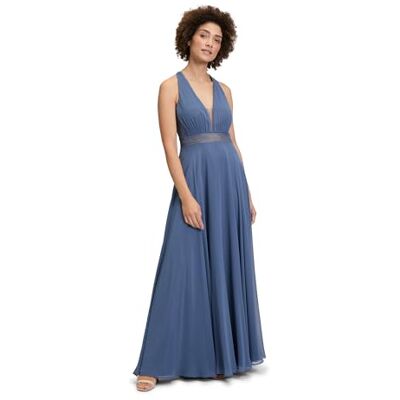 Vera Mont Damen Abendkleid mit Spitze Blue Stone,36 Vera Mont Damen Abendkleid mit Spitze Blue Stone,36