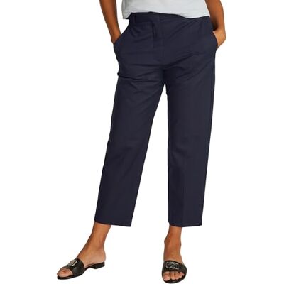 Tommy Hilfiger Damen Chino Hose Slim Fit, Blau (Dark Night Navy), 44 Tommy Hilfiger Damen Chino Hose Slim Fit, Blau (Dark Night Navy), 44
