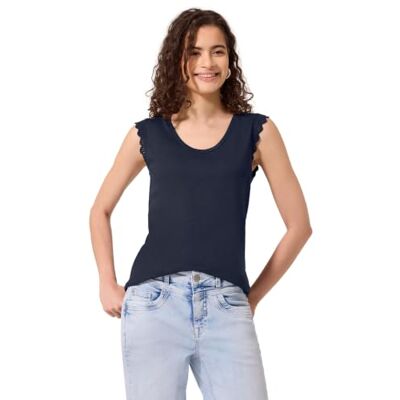 Street One Studio Top mit V-Neck und Rüschen Maritime Blue 36 Street One Studio Top mit V-Neck und Rüschen Maritime Blue 36
