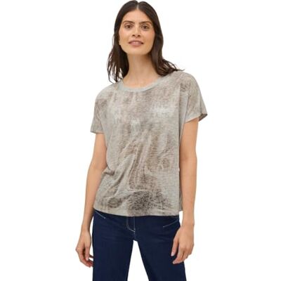 Cecil Damen Ausbrenner Wording Shirt Cecil Damen Ausbrenner Wording Shirt
