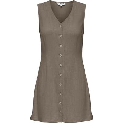 ONLY Onlsiesta Lin Bl Sl Short Dress PNT Noos ONLY Onlsiesta Lin Bl Sl Short Dress PNT Noos