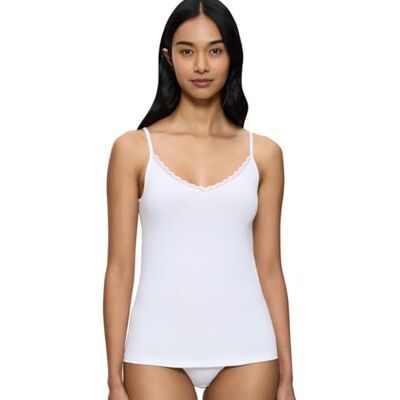 Triumph Feel of Cotton Spaghetti Top White Triumph Feel of Cotton Spaghetti Top White