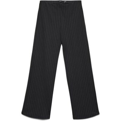 VERO MODA Damen Vmberlin My Mw Wide Print Pant Noos Hose, Obsidian, x 30L VERO MODA Damen Vmberlin My Mw Wide Print Pant Noos Hose, Obsidian, x 30L