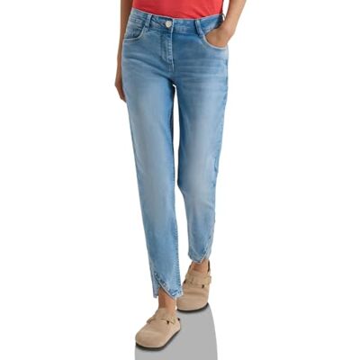 Cecil Straight Leg Jeans mit Nietendetails Light Blue Washed 27 Cecil Straight Leg Jeans mit Nietendetails Light Blue Washed 27