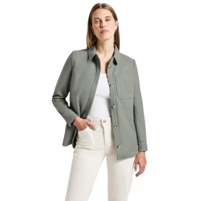 Street One Overshirt In Wolloptik Fresh Sage 40 Street One Overshirt In Wolloptik Fresh Sage 40