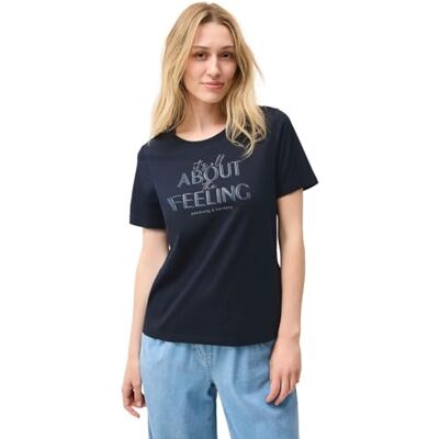 Cecil Damen Shirt mit Wording Artwork Cecil Damen Shirt mit Wording Artwork