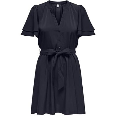 ONLY Onlnova Life Vis S/S Lenia Dress Solid ONLY Onlnova Life Vis S/S Lenia Dress Solid