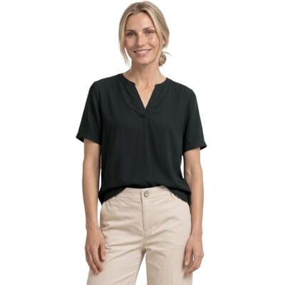 Street One Blusenshirt in Unifarbe mit Split Neck Street One Blusenshirt in Unifarbe mit Split Neck